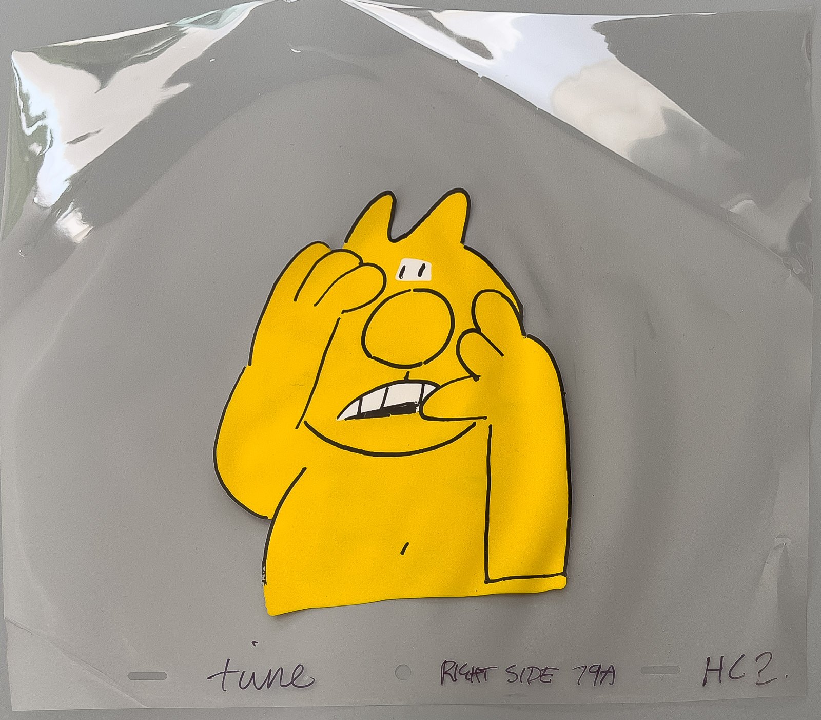 Henry's Cat worrying - Original Animation Cel Time right side 79a HC2